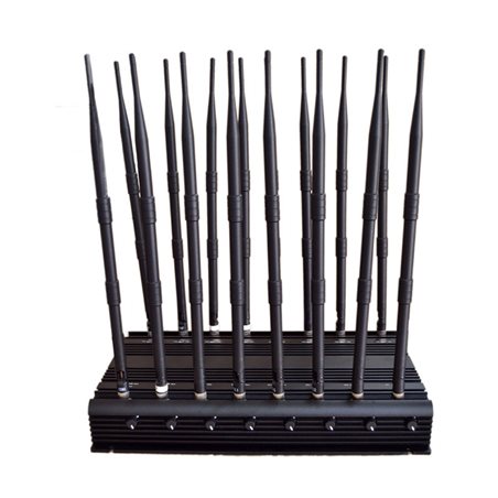 16 Antenna Full Bands Jammer,Blocking 130MHz to 2700MHz frequencies,total output power 38watt,Effective range up to 40 meters