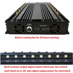 16 Antenna Full Bands Jammer,Blocking 130MHz to 2700MHz frequencies,total output power 38watt,Effective range up to 40 meters