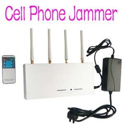 10w 4 band GSM Cell Phone Jammer School Rooms W/Remote/Adjustable Range Moible Phone Blocker