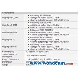 10w 4 band GSM Cell Phone Jammer School Rooms W/Remote/Adjustable Range Moible Phone Blocker