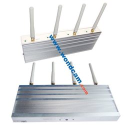 10w 4 band GSM Cell Phone Jammer School Rooms W/Remote/Adjustable Range Moible Phone Blocker