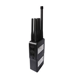 Handheld Cell Phone Jammer with leather Case 8 Bands CellPhone 4G LTE Wimax WIFI GPS Signal Jammer
