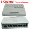 Black 8 ch remote monitor function voice activated USB telephone recorder,telephone monitor,USB telephone monitor
