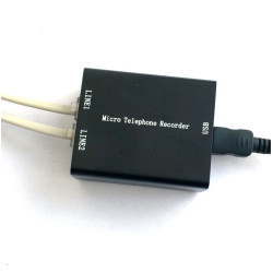 Micro telephone audio voice recorder built in 8gb memory, Micro SD Card Phone Voice Recorder,Super Mini USB Telephone Recorder