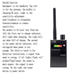 G318 Anti Spy RF Signal Detector GPS Tracker Detector Detect RF Radio GSM 3G 4G 5G WiFi Audio Bug Cellphone Signals