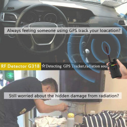 G318 Anti Spy RF Signal Detector GPS Tracker Detector Detect RF Radio GSM 3G 4G 5G WiFi Audio Bug Cellphone Signals