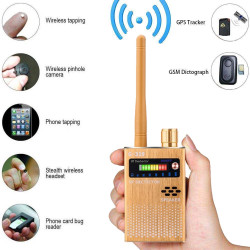 G319 Anti Spy RF Detector GPS Signal Detector Detect RF Radio GSM 3G 4G 5G Spy WiFi Camera Audio Bug & Wireless Signals