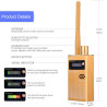 G319 Anti Spy RF Detector GPS Signal Detector Detect RF Radio GSM 3G 4G 5G Spy WiFi Camera Audio Bug & Wireless Signals