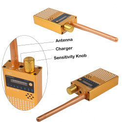 G319 Anti Spy RF Detector GPS Signal Detector Detect RF Radio GSM 3G 4G 5G Spy WiFi Camera Audio Bug & Wireless Signals