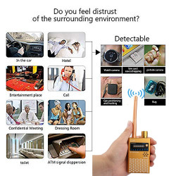 G319 Anti Spy RF Detector GPS Signal Detector Detect RF Radio GSM 3G 4G 5G Spy WiFi Camera Audio Bug & Wireless Signals