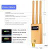 RF Detector, Anti-Spy Wireless Detector to Find Spy WiFi Camera Audio Bug Listening Device with Three High Gain Antennas