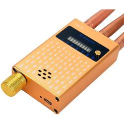 RF Detector, Anti-Spy Wireless Detector to Find Spy WiFi Camera Audio Bug Listening Device with Three High Gain Antennas