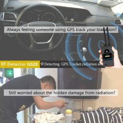 Anti Spy WiFi Camera Detector, Dual Antenna Wireless RF Signal Detector, Scan RF Radio,Cellphone, WiFi Signal and Alarm