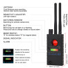 Spy Pinhole Camera Lens Finder, RF Signal Scanner Spy WiFi Camera, GSM Audio Bug, Cellphone Listening Device, GPS Tracker Finder