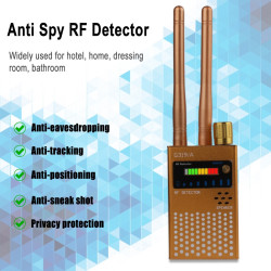 Anti Spy RF Signal Detector GPS Signal Detector Spy Bug WiFi Camera Wireless Detector Find GPS Tracker, Audio Bugs