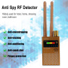 Anti Spy RF Signal Detector GPS Signal Detector Spy Bug WiFi Camera Wireless Detector Find GPS Tracker, Audio Bugs