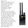 Anti Spy Wireless RF Signal Detector,Find Audio Bug GPS Tracker Hidden Spy Camera Listening Device Wireless Signal Finder