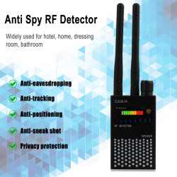 Anti Spy Wireless RF Signal Detector,Find Audio Bug GPS Tracker Hidden Spy Camera Listening Device Wireless Signal Finder