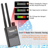 Anti Spy Wireless RF Signal Detector,Find Audio Bug GPS Tracker Hidden Spy Camera Listening Device Wireless Signal Finder