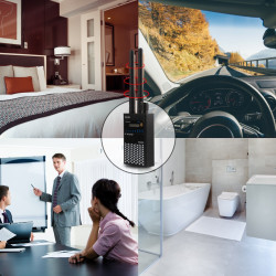 Anti Spy Wireless RF Signal Detector,Find Audio Bug GPS Tracker Hidden Spy Camera Listening Device Wireless Signal Finder