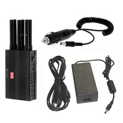 6 Bands GSM CDMA 3G 2.4GHz GPS L1 L2 L5 All in One Handheld Mobile Phone Jammer