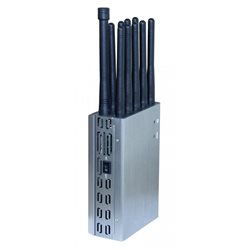 10 Watt Handheld Combination Jammer - 10 channel output to blocks GSM PHS PCS CDMA 4G LTE Wimax WiFi 5G all in one