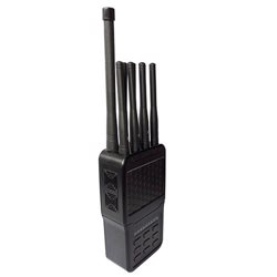 Handheld Cell Phone Jammer with leather Case 8 Bands CellPhone 4G LTE Wimax WIFI GPS Signal Jammer