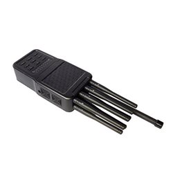 Handheld Cell Phone Jammer with leather Case 8 Bands CellPhone 4G LTE Wimax WIFI GPS Signal Jammer