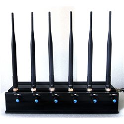 6 BANDS GSM/3G/4G/WIFI/RADIO/REMOTE/VHF/UHF JAMMER