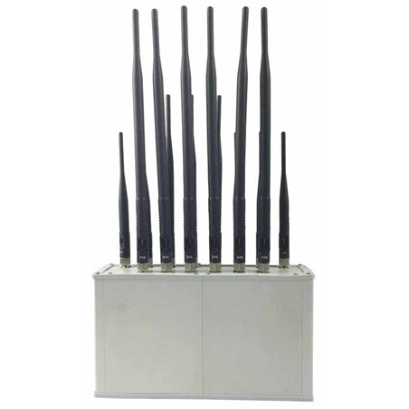 14 Bands Cell Phone Signal Jammer from 135mhz to 2600mhz,jamming 3G,4G,Low frequency remote control bomb jammer