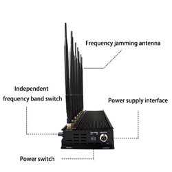8 Bands GSM DCS 3G 4G-LTE(for Europe) WIFI GPS-L1 LOJACK Jammer