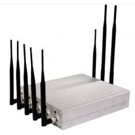 8 Antennas Mobile phone signal + GPS+WIFI + 3G + walkie talkie Jammer